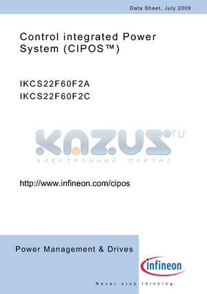 IKCS22F60F2A datasheet - Control integrated Power System