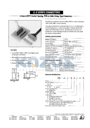 IL-G-2P-S3C2-E datasheet - 2.5mm Contact Spacing PCB-to-Cable Connectors