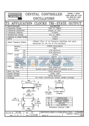 JHC35T3R datasheet - T3 APPLICATION ENABLE/DISABLE CLOCKS