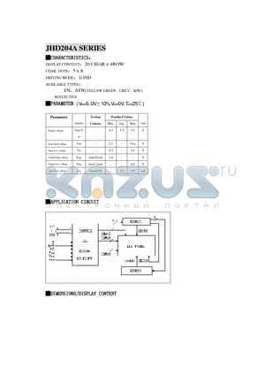 JHD204A datasheet - JHD204A