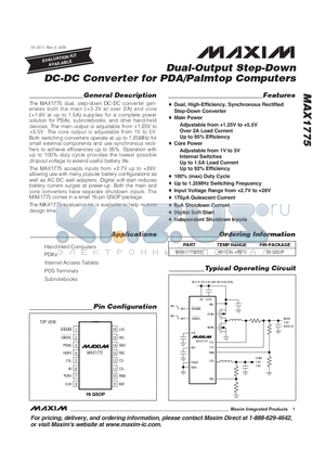 MAX1775_09 datasheet - Dual-Output Step-Down DC-DC Converter for PDA/Palmtop Computers