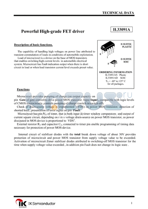 IL33091A datasheet - Powerful High-grade FET driver