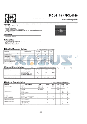 MCL4148 datasheet - Fast Switching Diode