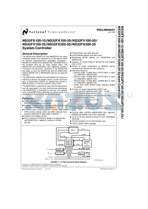 NS32FV100FV datasheet - System Controller