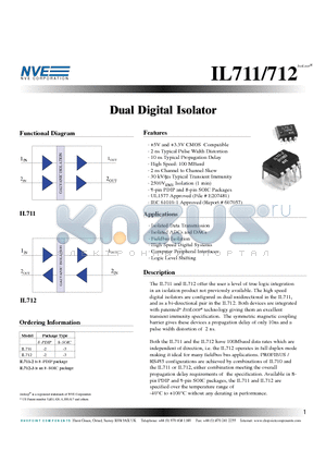 IL711 datasheet - Dual Digital Isolator