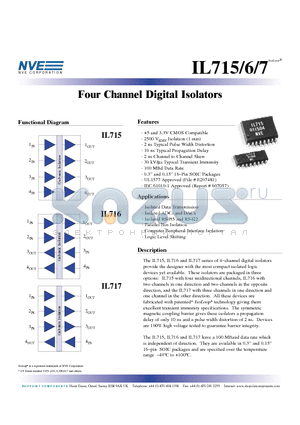 IL717 datasheet - Four Channel Digital Isolators