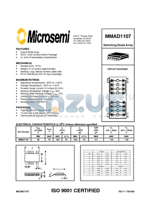MMAD1107 datasheet - Switching Diode Array