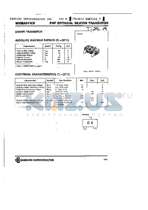 MMBA811C5 datasheet - PNP (DRIVER TRANSISTOR)