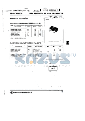 MMBC1622DF datasheet - NPN (AMPLIFIER TRANSISTOR)