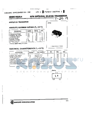 MMBC1623L4 datasheet - NPN (AMPLIFIER TRANSISTOR)