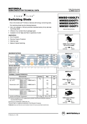 MMBD1000LT1 datasheet - Switching Diode