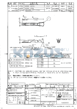 JN1-22-22S-PKG100 datasheet - CONTACT COPPER ALLOY