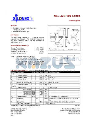 NSL-32B-100 datasheet - OOPTOCOUPLERS