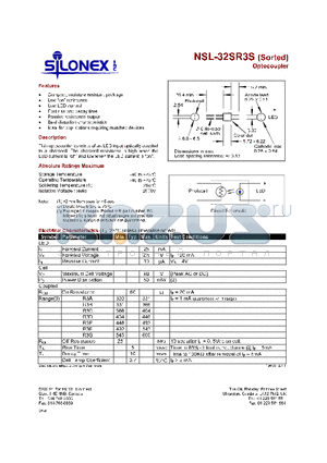 NSL-32SR3S datasheet - OPTOCOUPLER