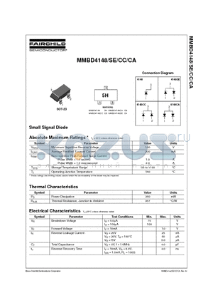MMBD4148CC datasheet - Small Signal Diode