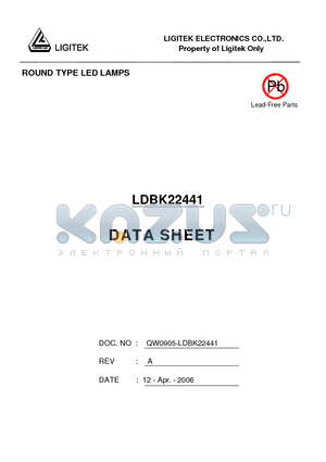 LDBK22441 datasheet - ROUND TYPE LED LAMPS