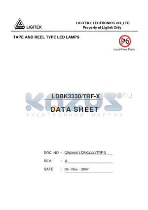 LDBK3330-TRF-X datasheet - TAPE AND REEL TYPE LED LAMPS