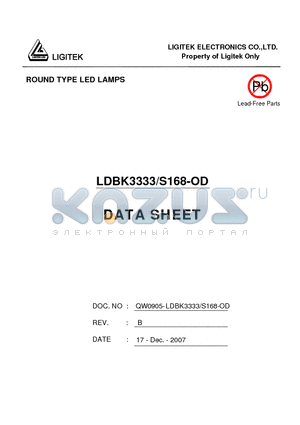 LDBK3333-S168-OD datasheet - ROUND TYPE LED LAMPS