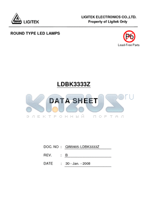 LDBK3333Z datasheet - ROUND TYPE LED LAMPS
