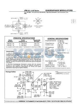 JPM-4A-5B datasheet - QUADRAPHASE MODULATORS