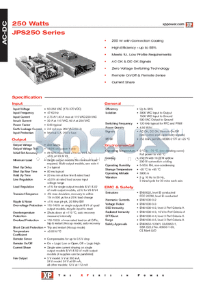 JPS250PQ46 datasheet - AC-DC Power Supplies