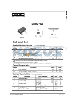 MMBD7000_01 datasheet - Small signal Diode