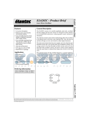 EL6202C datasheet - Laser Driver Oscillator