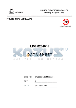 LDGM2340-H datasheet - ROUND TYPE LED LAMPS