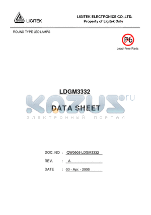 LDGM3332 datasheet - ROUND TYPE LED LAMPS