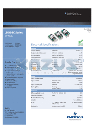 LDO03C datasheet - LDO03C Series