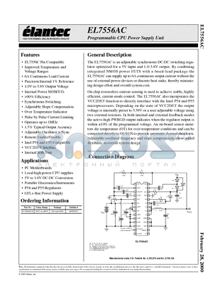 EL7556AC datasheet - Programmable CPU Power Supply Unit
