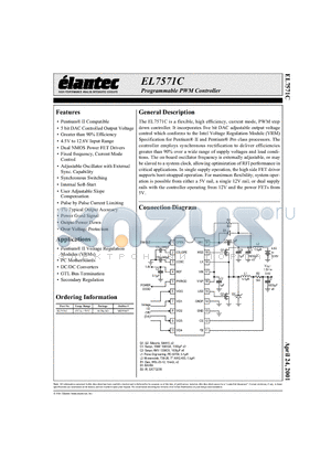 EL7571C datasheet - Programmable PWM Controller