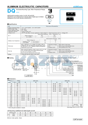 LDQ2G181MERY datasheet - ALUMINUM ELECTROLYTIC CAPACITORS