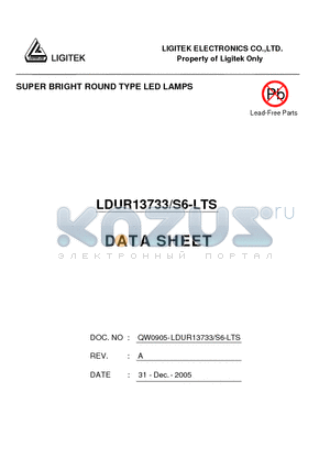 LDUR13733-S6-LTS datasheet - SUPER BRIGHT ROUND TYPE LED LAMPS