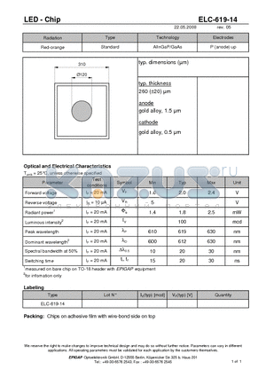 ELC-619-14 datasheet - LED - Chip