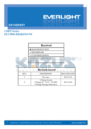 ELCH06-BJ4J6Z10-N0 datasheet - Small & compact package and with high efficiency