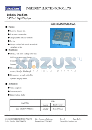 ELD-425USOWA-S530-A4 datasheet - 0.4