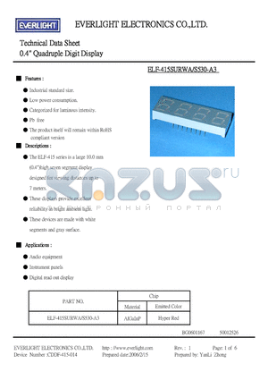 ELF-415SURWA-S530-A3 datasheet - 0.4