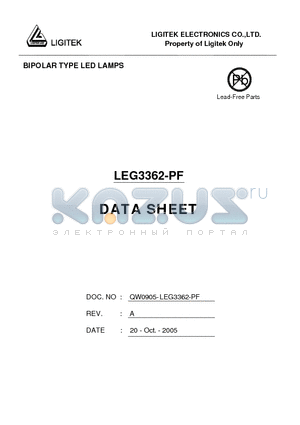 LEG3362-PF datasheet - BIPOLAR TYPE LED LAMPS