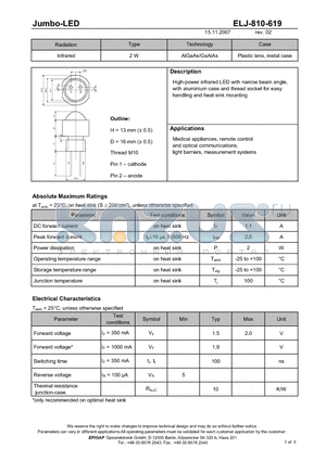 ELJ-810-619 datasheet - Jumbo-LED