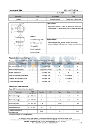 ELJ-870-629 datasheet - Jumbo-LED