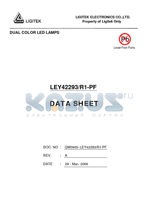 LEY42293-R1-PF datasheet - DUAL COLOR LED LAMPS