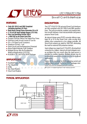 LTC1755EGN datasheet - Smart Card Interface