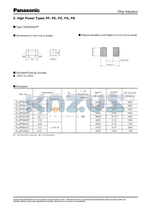ELJPA220KF datasheet - High Power Types PF, PE, PC, PA, PB