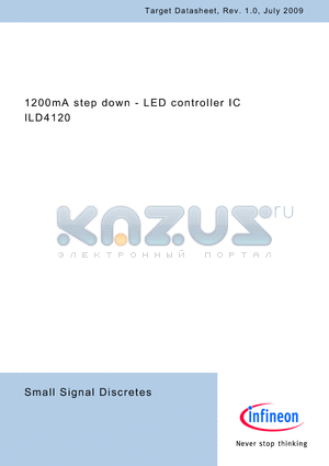 ILD4120 datasheet - 1200mA step down - LED controller IC