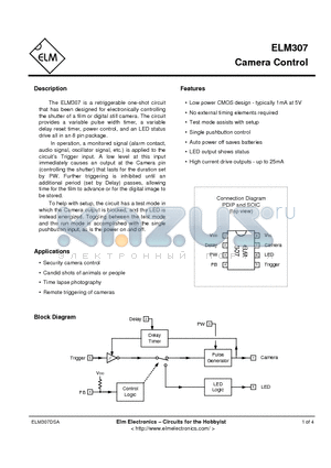 ELM307P datasheet - Camera Control