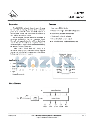 ELM712 datasheet - LED Runner