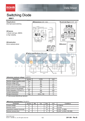 IMN11_11 datasheet - Switching Diode