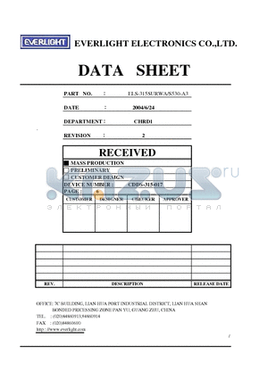 ELS-315SURWA datasheet - 0.36 Single Digit Displays