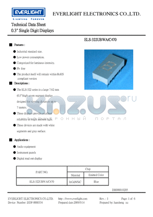 ELS-322UBWA-C470 datasheet - 0.3